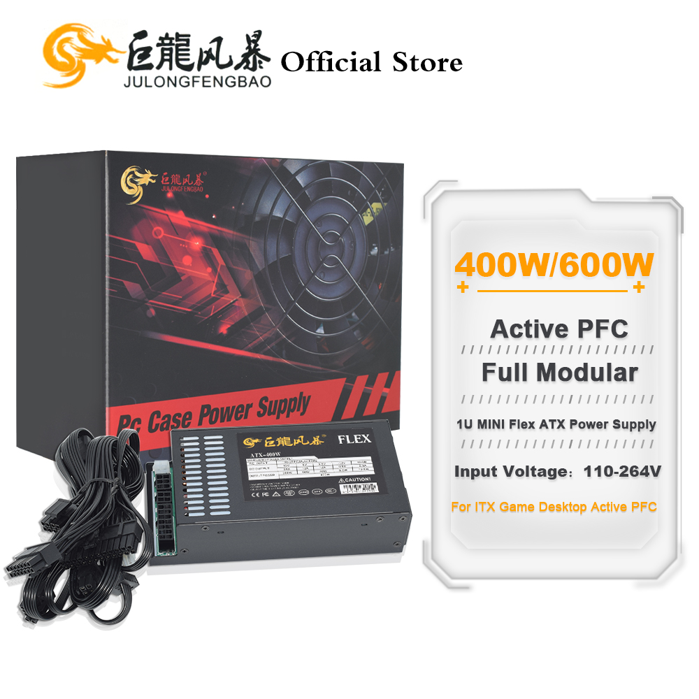 JULONGFENGBAO وحدات كاملة 110- - مراجعة Flex Atx Power Supply 600W 1U وسعره