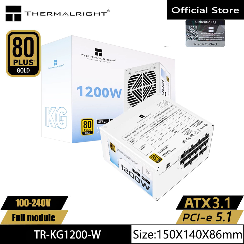 Thermalright TR-KG1200-W/1000- - مراجعة 1000W White Modular Power Supply وسعره