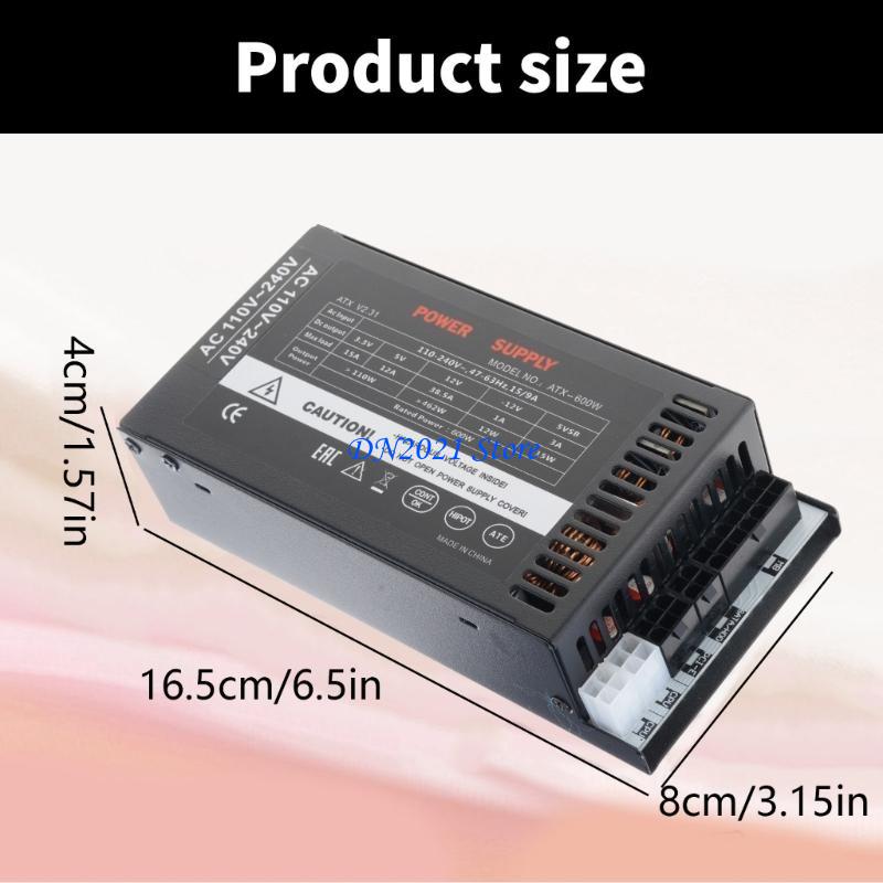 F3KE COWNING COWNING FAN 600W  - مراجعة Flex Atx Power Supply 600W 1U وسعره